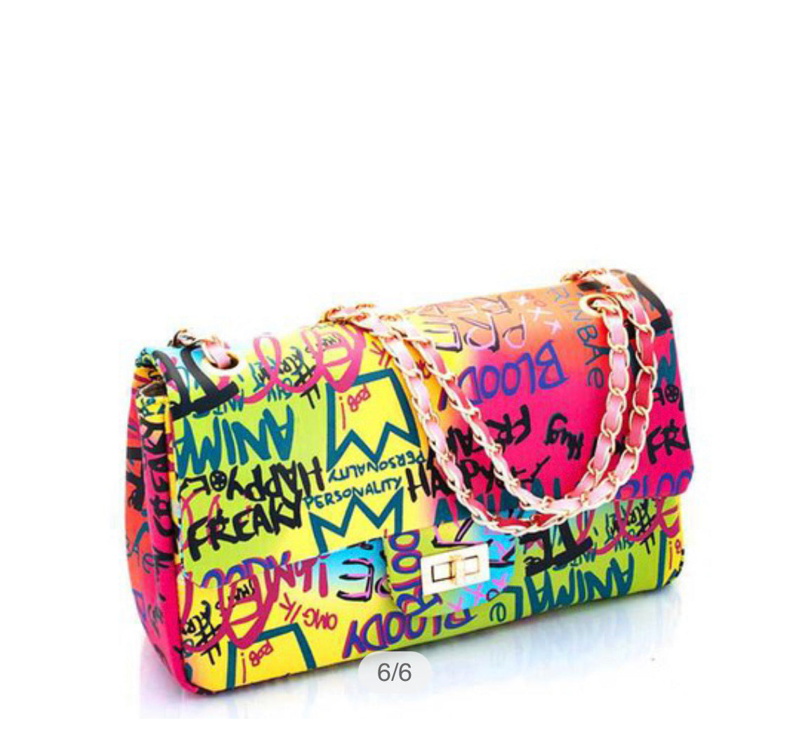 Graffiti purse outlet